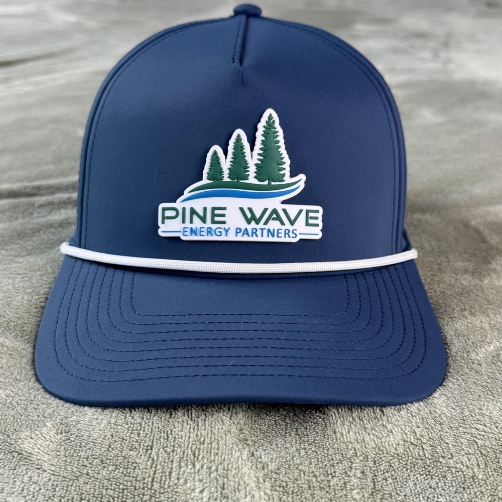 Branded Bills Hat Cap Snap Back Mens One Size Blue Pine Wave Bump Cap 545